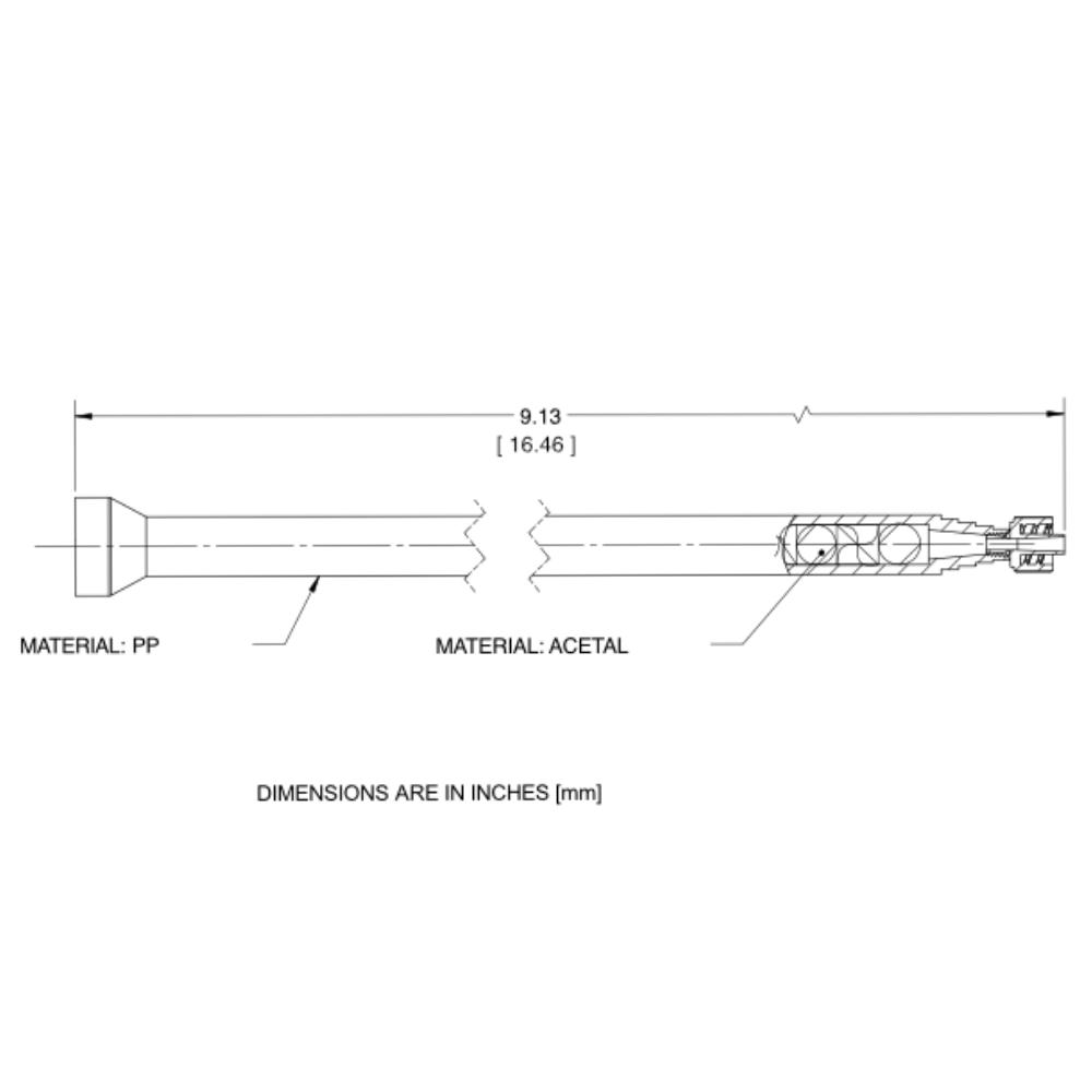 7700878 Zeichnung Nordson Statische Mischer 160-724LL