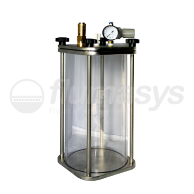 5000ML-CT-5L acrylic & stainless steel 303 Clear Pressure Tank
