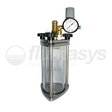 500ML-CT-0,5L acrylic & stainless steel 303 Clear Pressure Tank