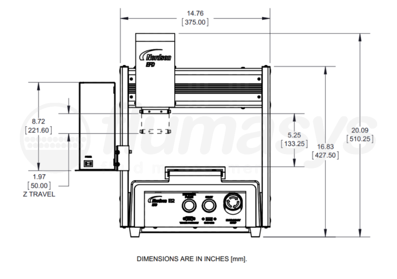 7361349_Nordson_EFD_ROBOT_E2V_3AXIS_150X200X50MM_drawing_front